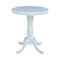 International Concepts Round 30 in Round Top Pedestal Table, 34.9 inH, White, 30 W, 30 L, 35.1 in H, Wood, White K08-30RT-6B - alternate 1